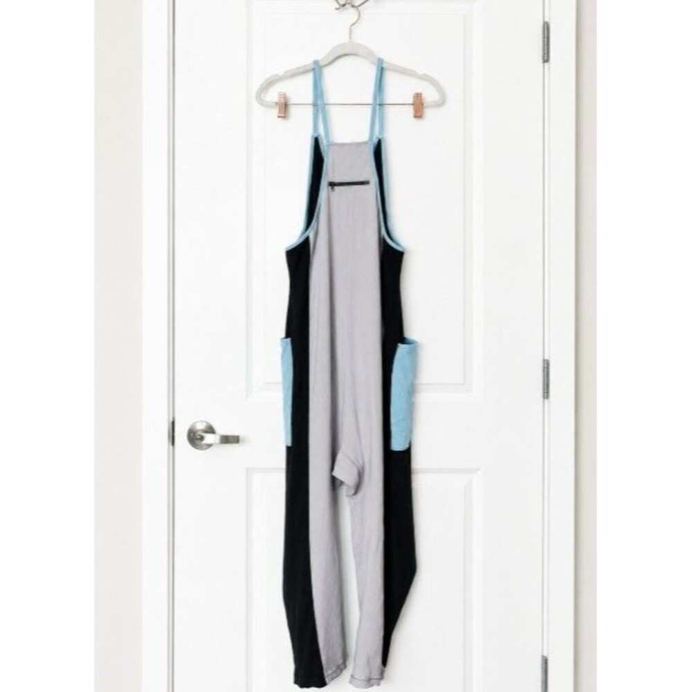 Free People Movement Mambodia Camo Black Blue Gray Colorblock Sz M - Picture 3 of 6